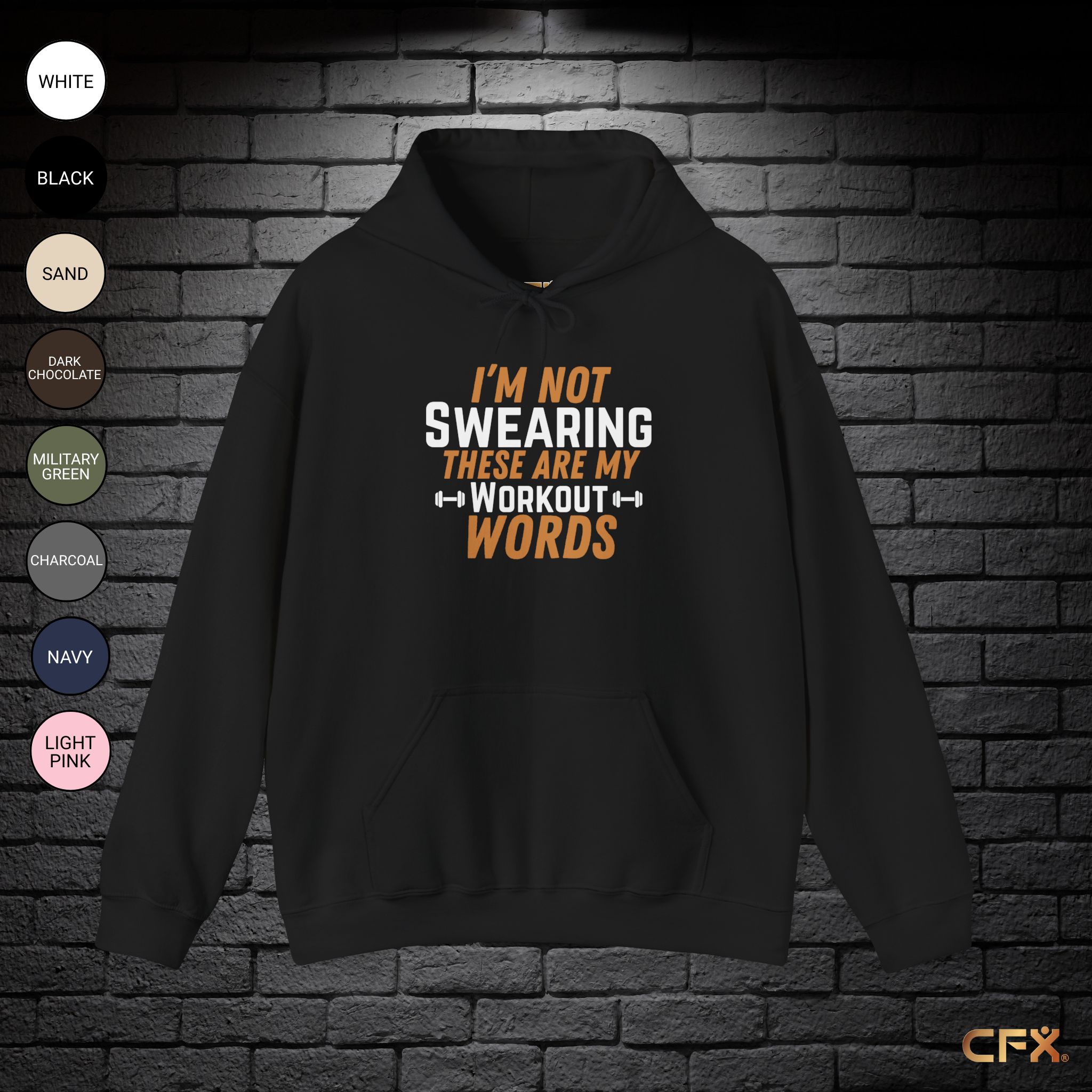 Workout Words Classic Hoodie