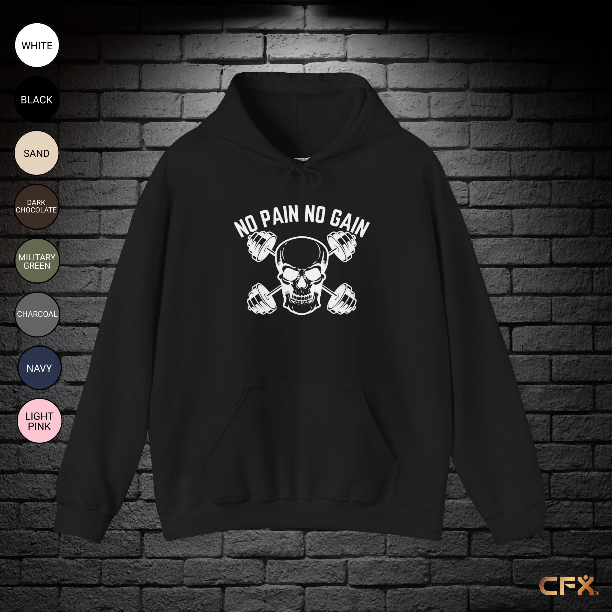 No Pain No Gain Classic Hoodie