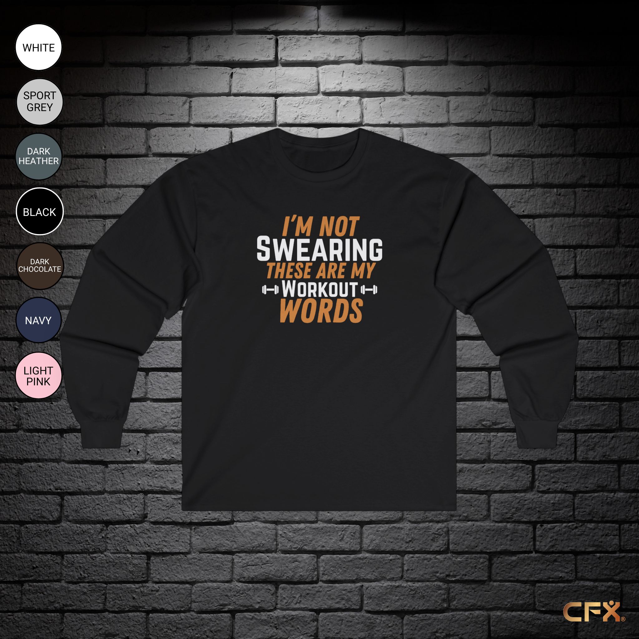 Workout Words | Gildan | Long Sleeve T-Shirt