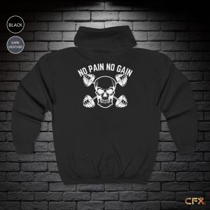 No Pain No Gain | Gildan | Zip-Up Hoodie