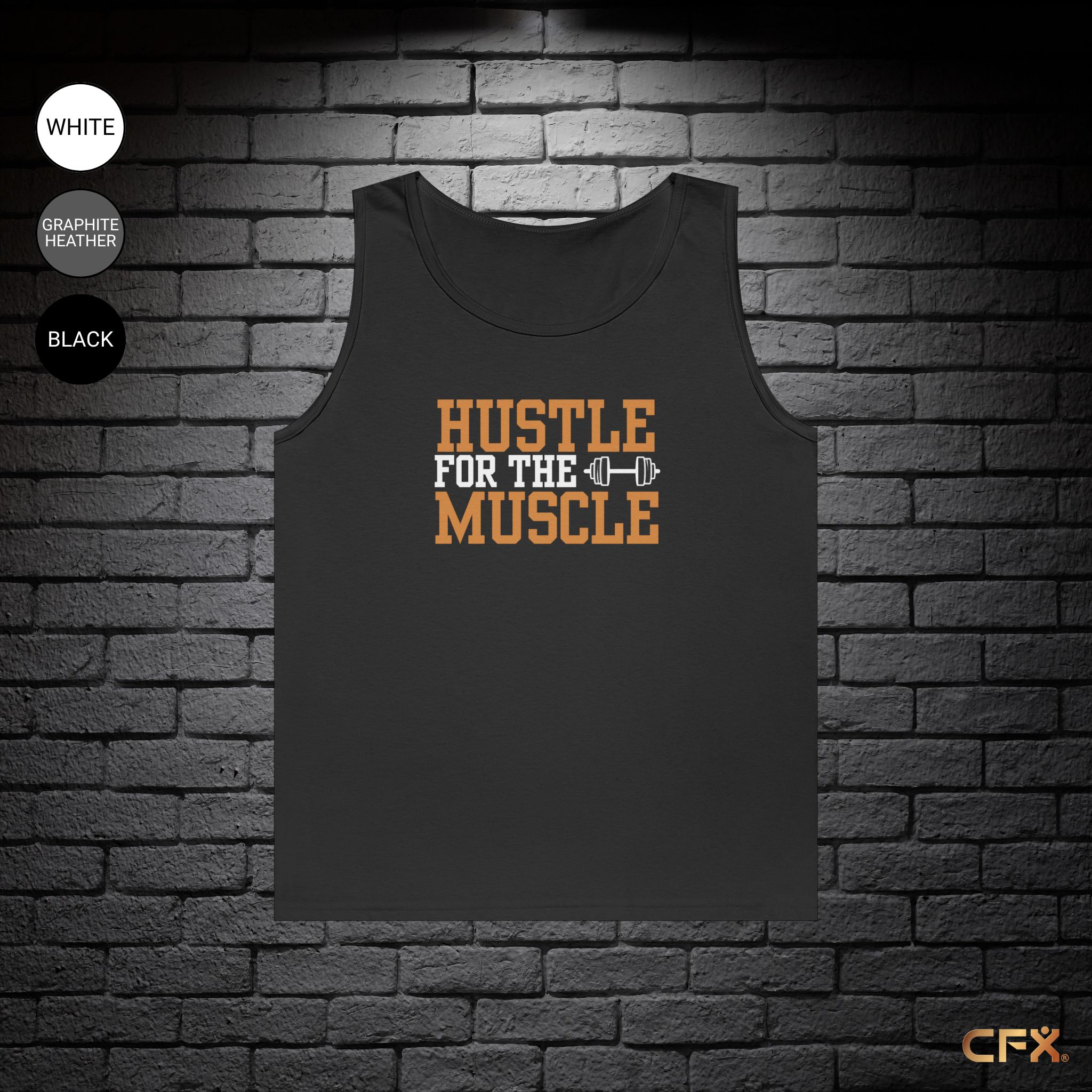 Hustle for the Muscle Unisex Tank Top