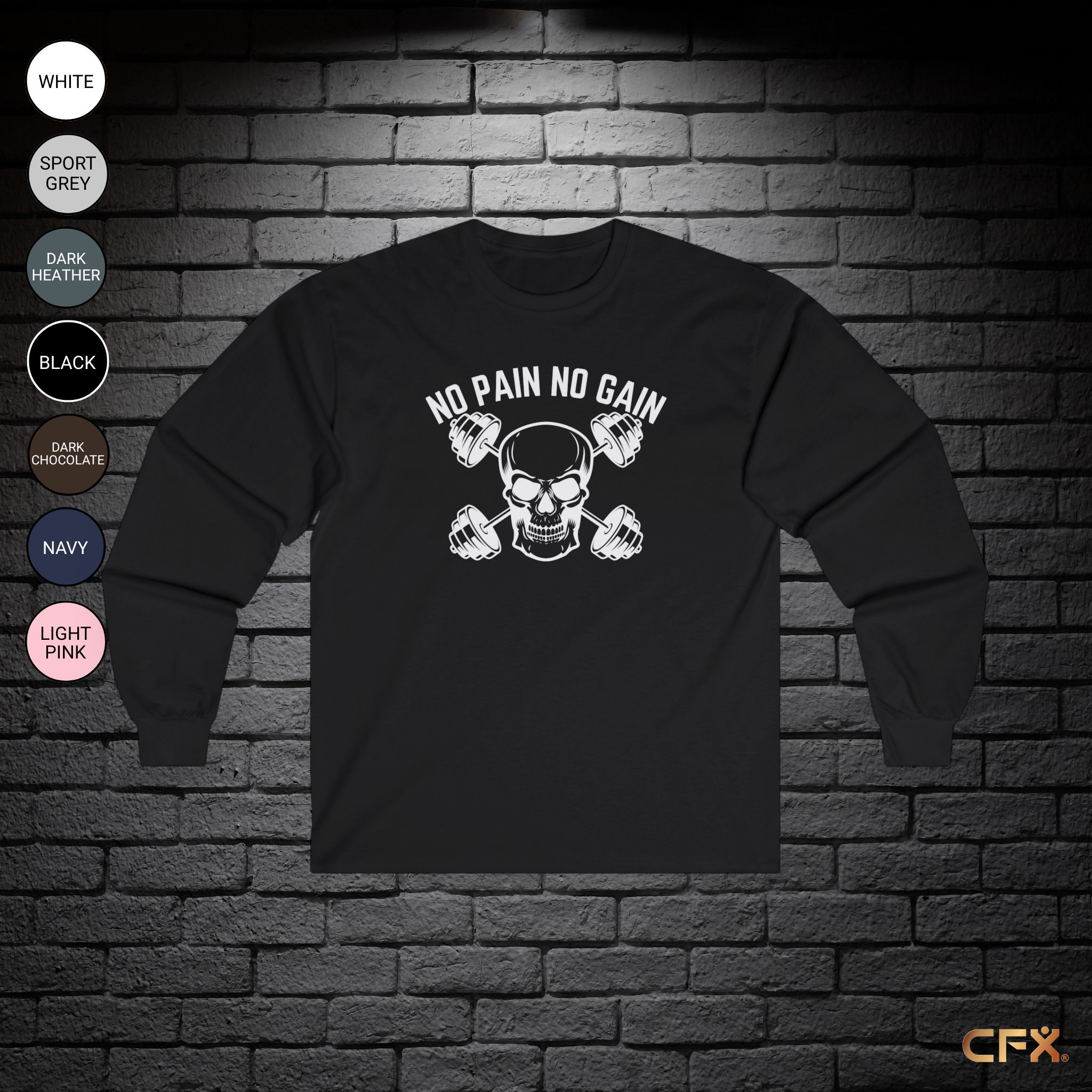 No Pain No Gain | Gildan | Long Sleeve T-Shirt