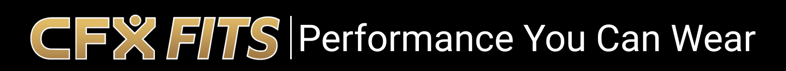 CFX Fits performance apparel branding with the slogan “Performance You Can Wear”