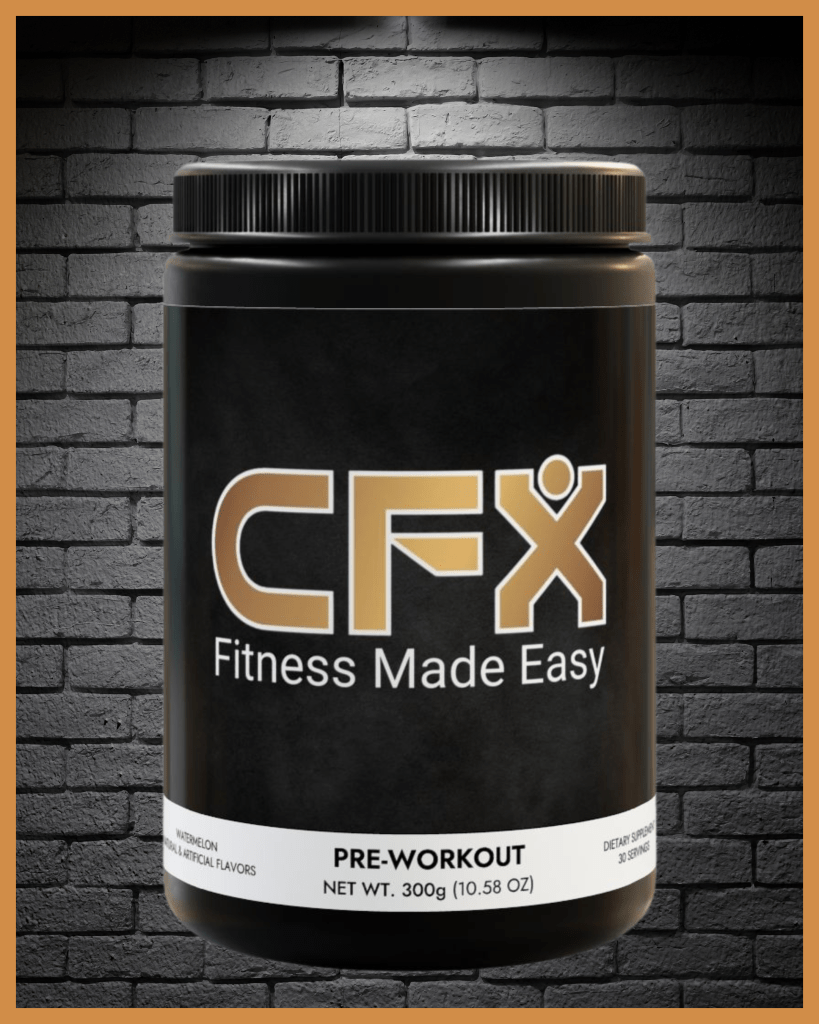 CFX Fits pre-workout container representing the nutrition collection