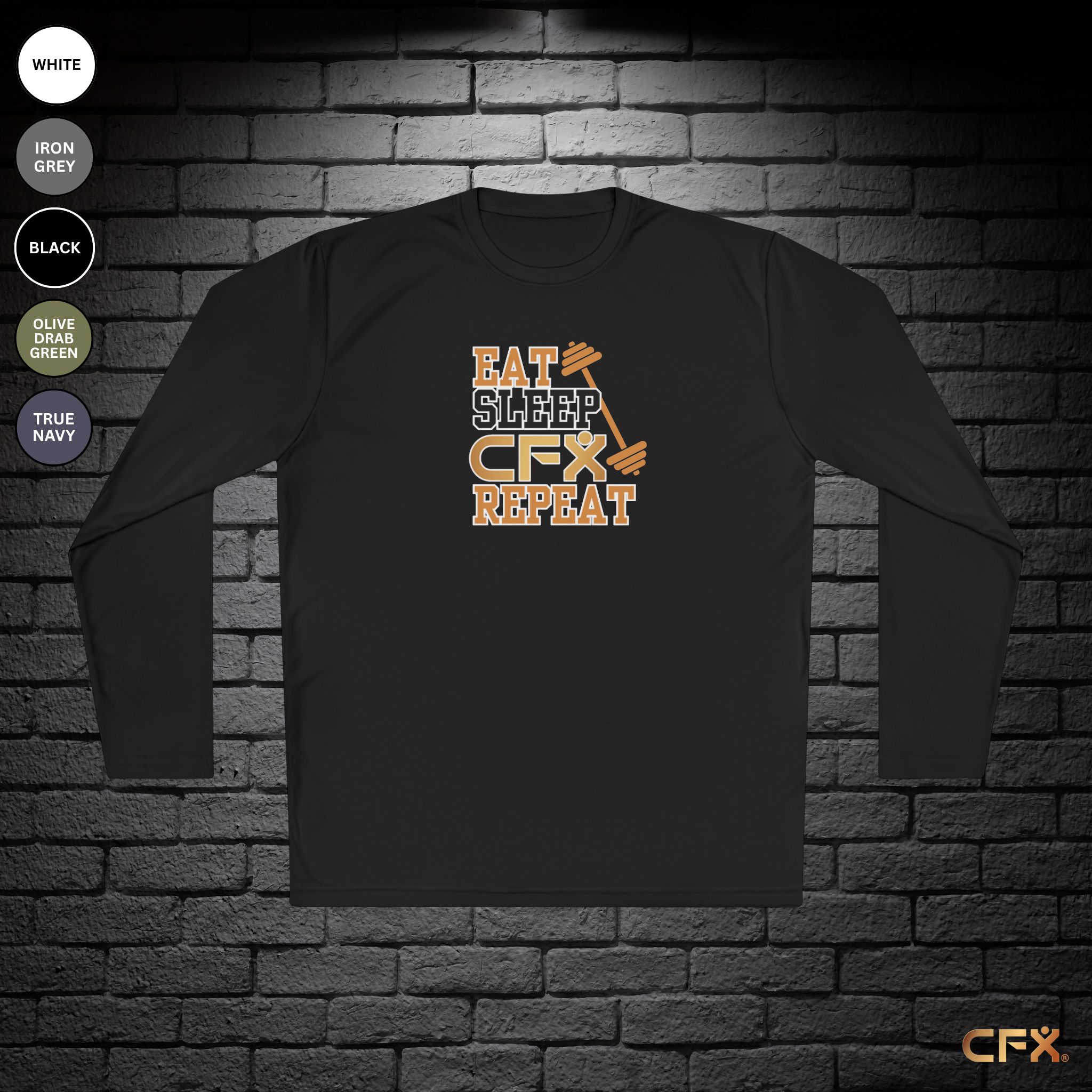 Eat Sleep CFX Repeat Lightweight Long Sleeve Tee