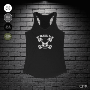 No Pain No Gain Women's Racerback Tank