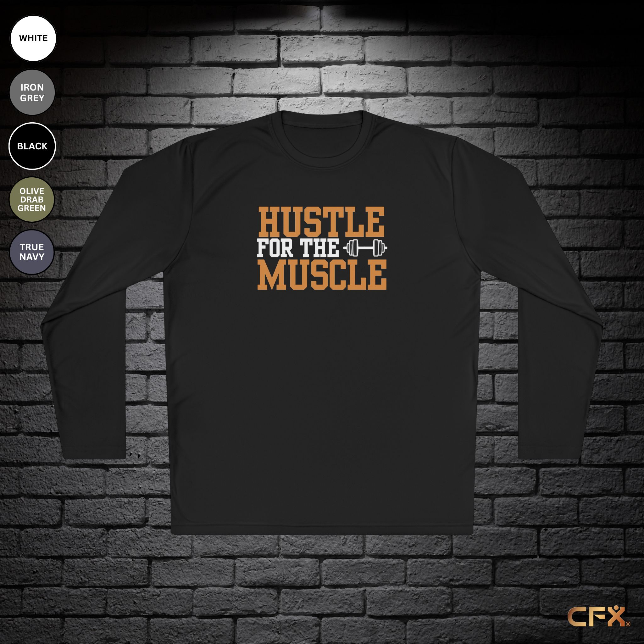 Hustle for the Muscle Lightweight Long Sleeve Tee