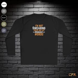 Workout Words Lightweight Long Sleeve Tee