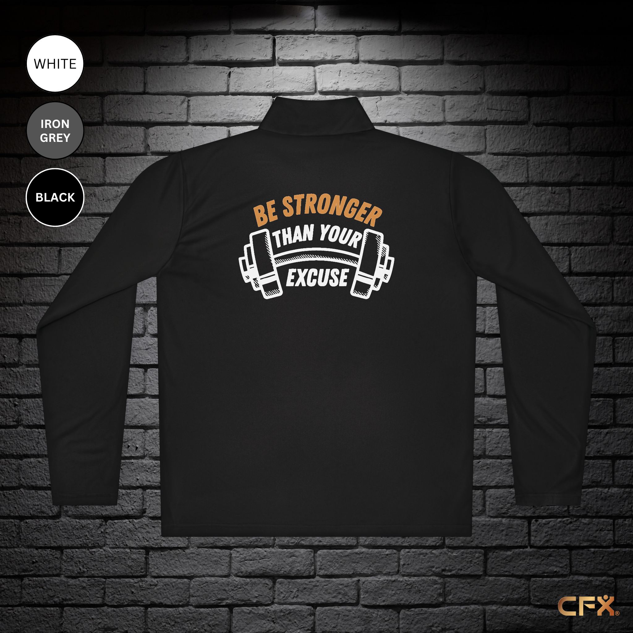 CFX Be Stronger Than Your Excuse | Sport-Tek | Quarter-Zip Pullover