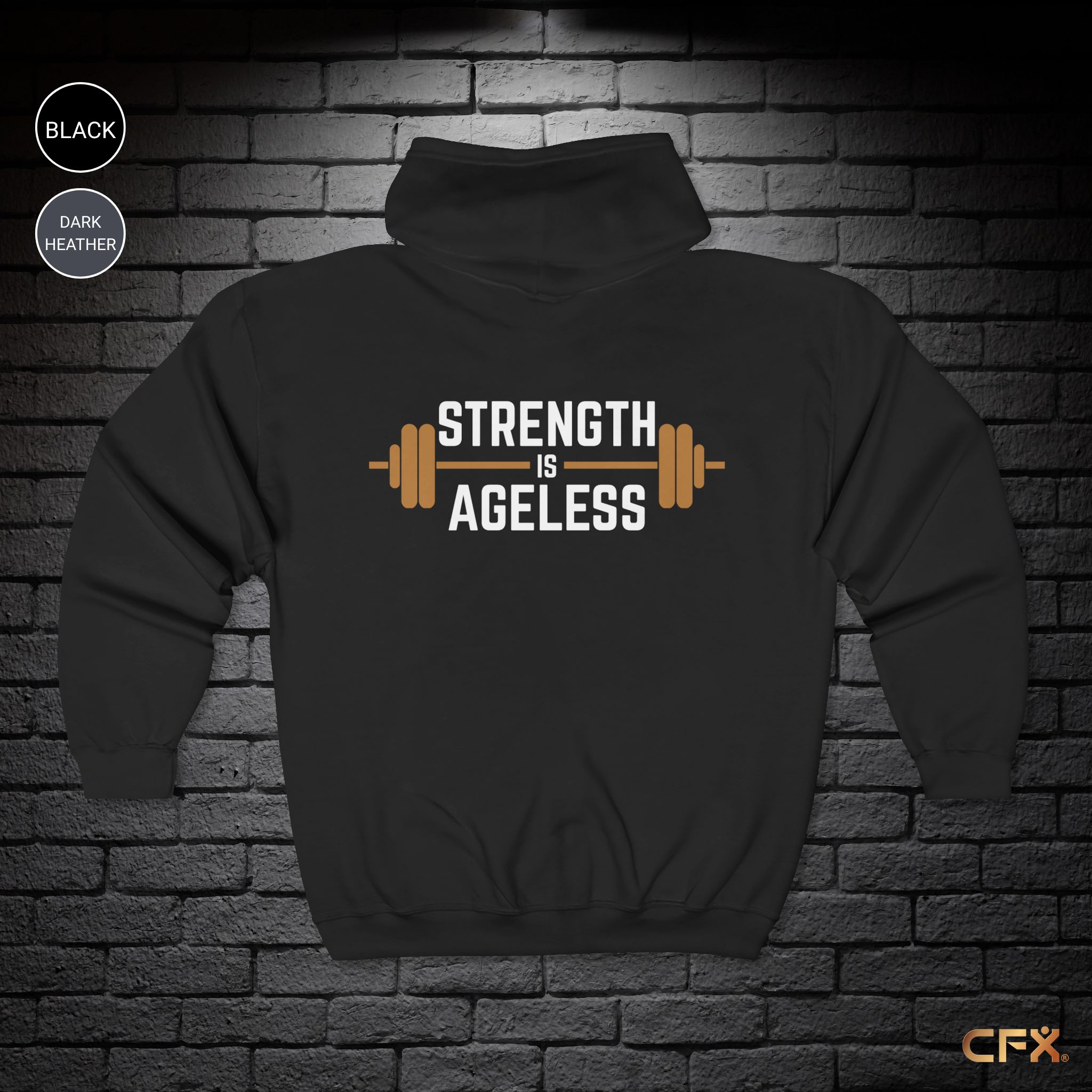 Strength is Ageless | Gildan | Zip-Up Hoodie