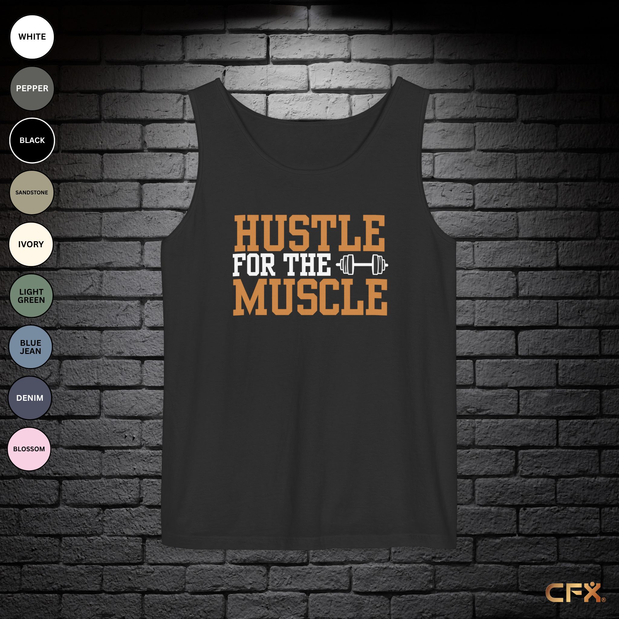 Hustle for the Muscle | Comfort Colors | Tank Top