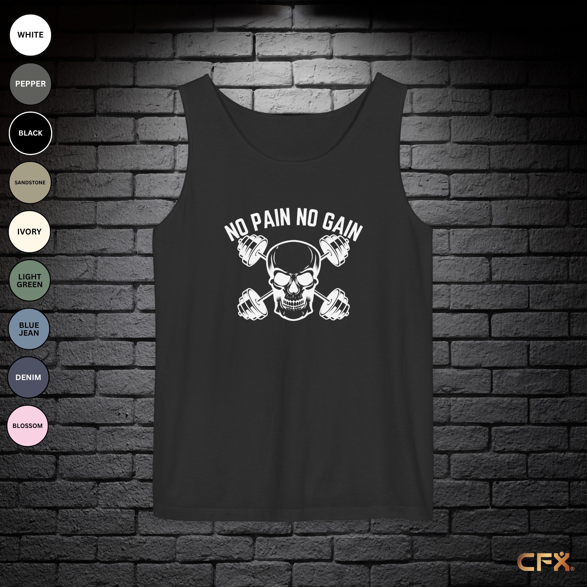 No Pain No Gain | Comfort Colors | Tank Top