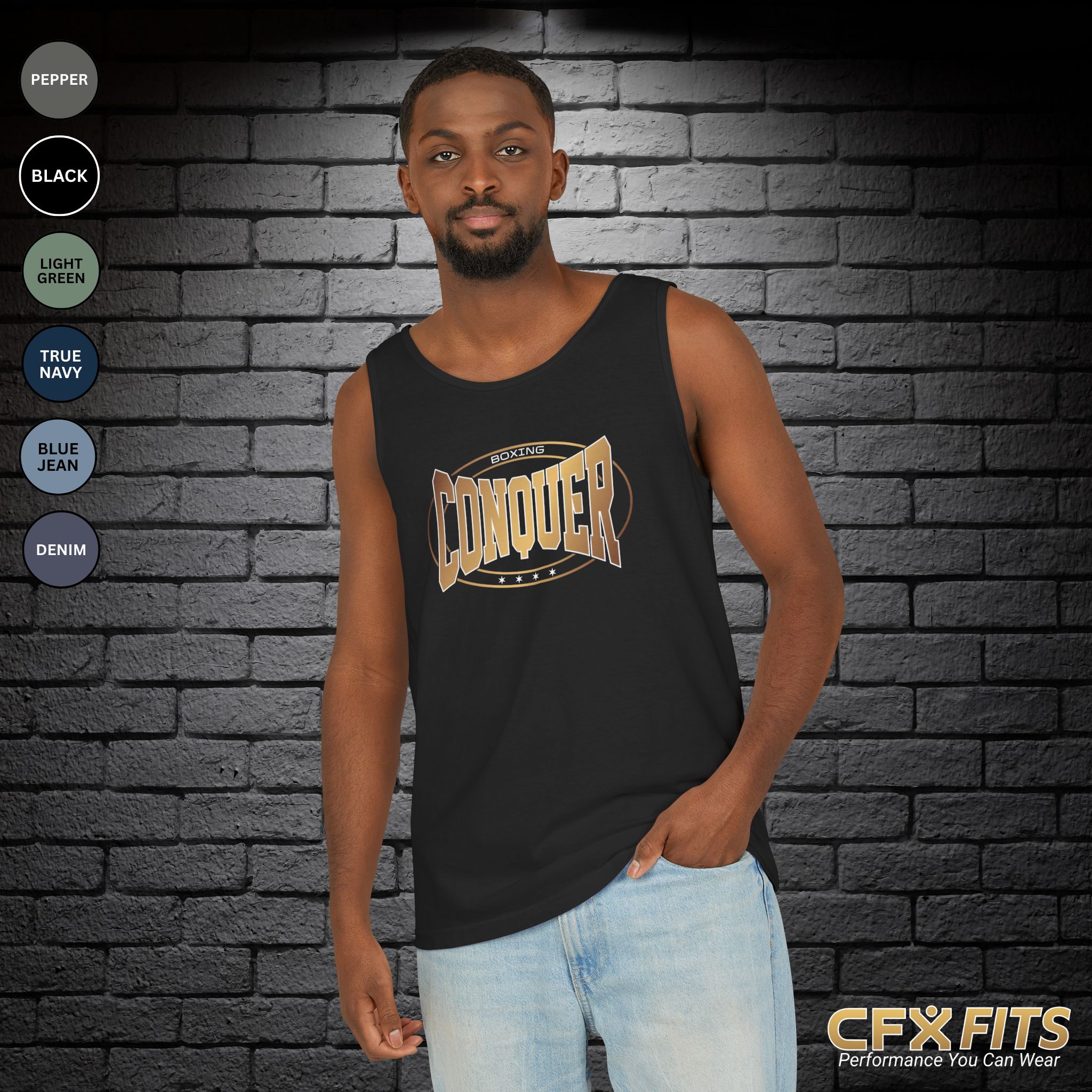 Conquer Boxing | Comfort Colors | Tank Top - CFX Fits
